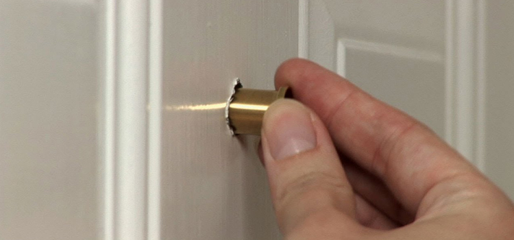peephole door repair in Winton